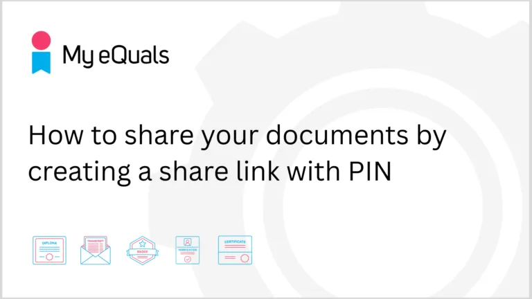 How to share your documents by creating a share link with PIN