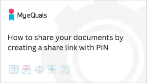 How to share your documents by creating a share link with PIN