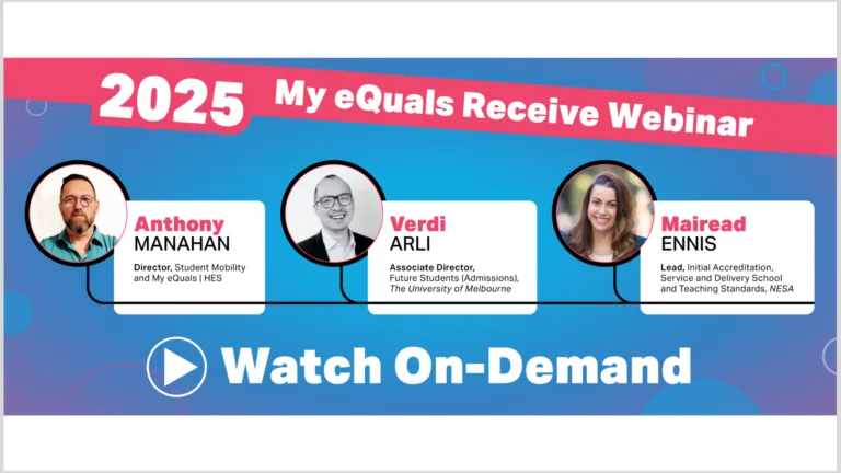 Learn How to Verify Credentials with Confidence - My eQuals Receive - On-Demand Webinar Recording (1920 x 1080 px)