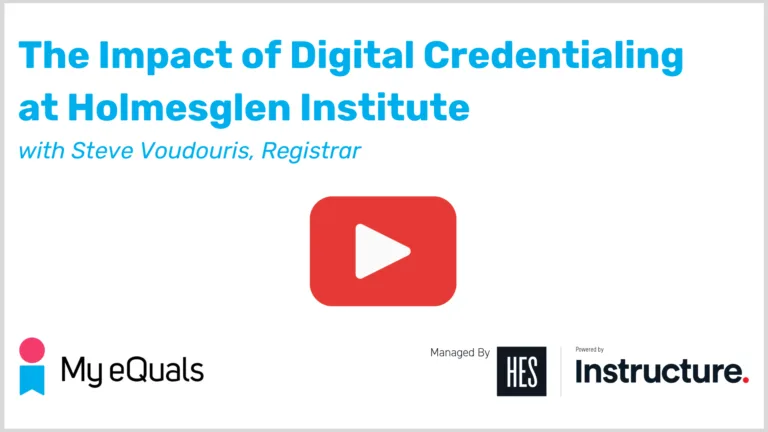 The Impact of Digital Credentialing - Holmesglen (1920 x 1080 px)