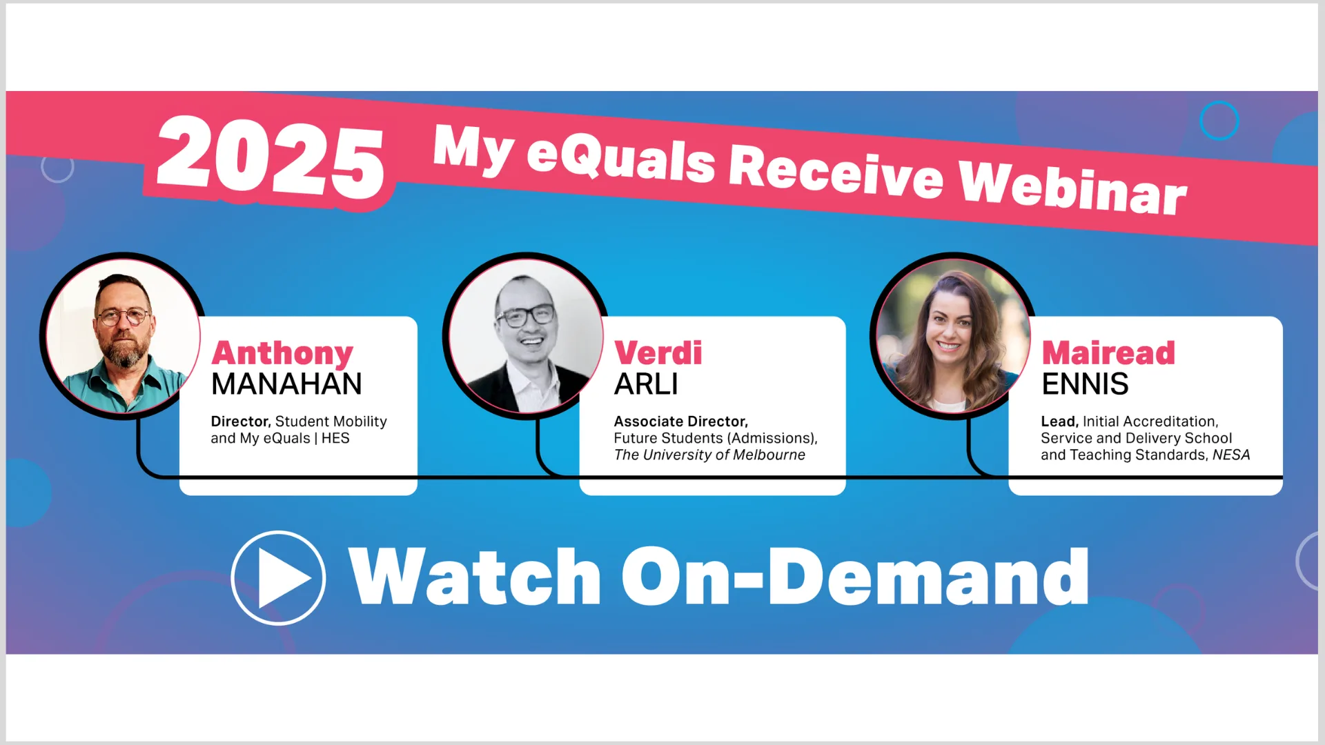 Learn How to Verify Credentials with Confidence - My eQuals Receive - On-Demand Webinar Recording (1920 x 1080 px)