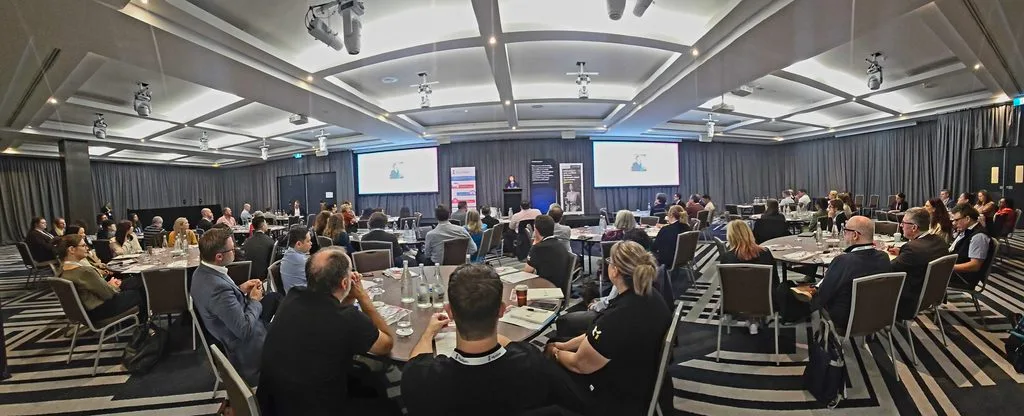A packed room to hear Prof Carolyn Evans deliver the Welcome Address at My eQuals Connect 2026