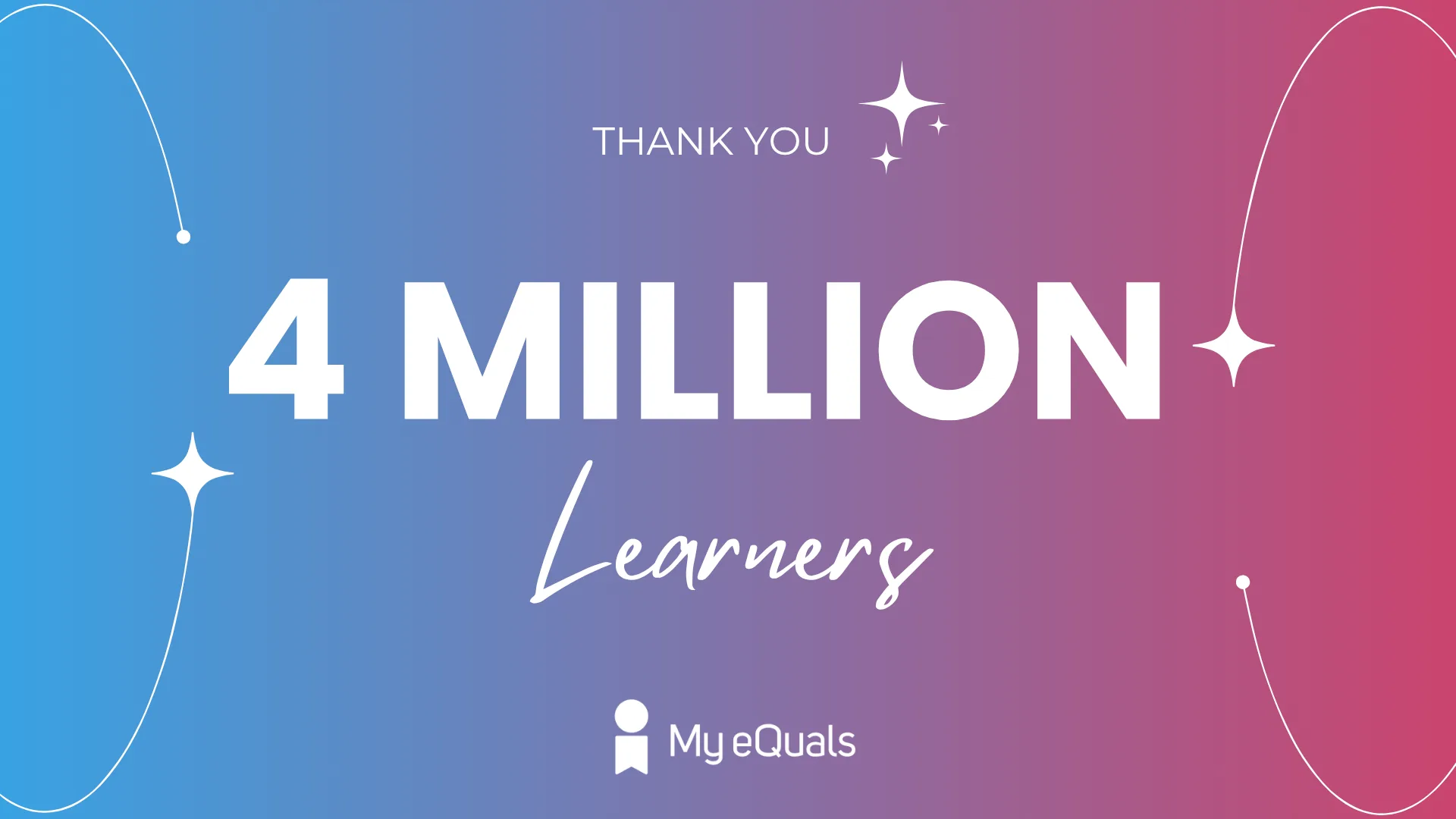 Thank You 4 Million Learners